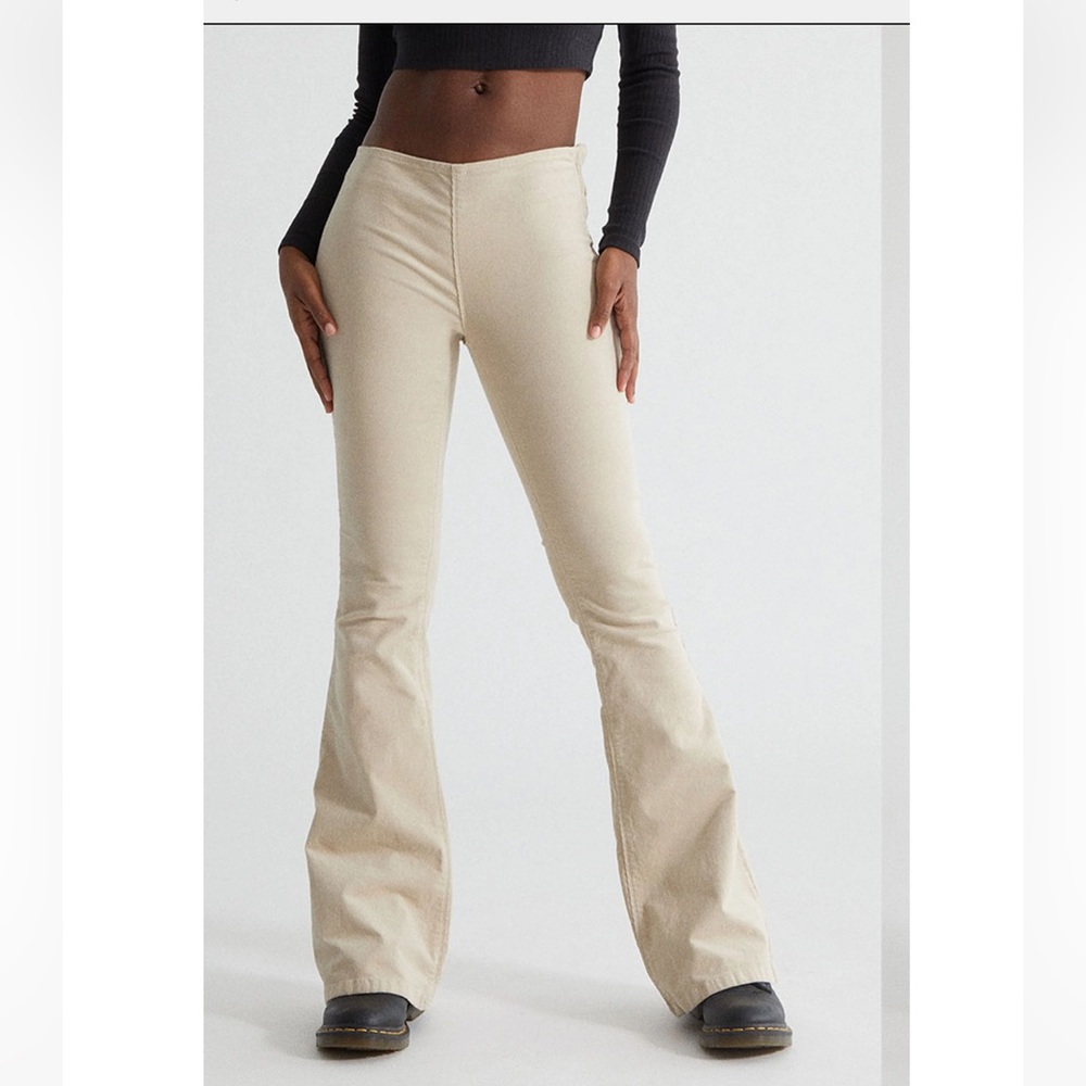 PacSun Cement Corduroy Low Rise Flare Pants size 24 i